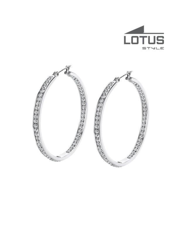 LOTUS STYLE WOMEN'S STAINLESS STEEL EARRINGS 